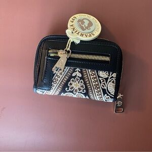 Spartina Black and Cream Women's Wallet